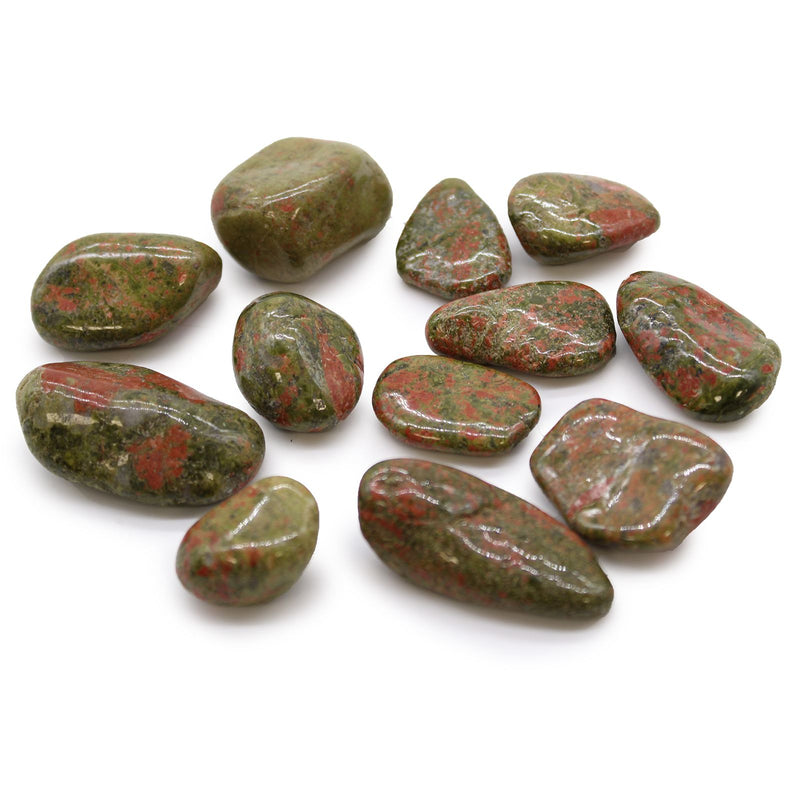 Medium African Tumble Stones - Unakite product image