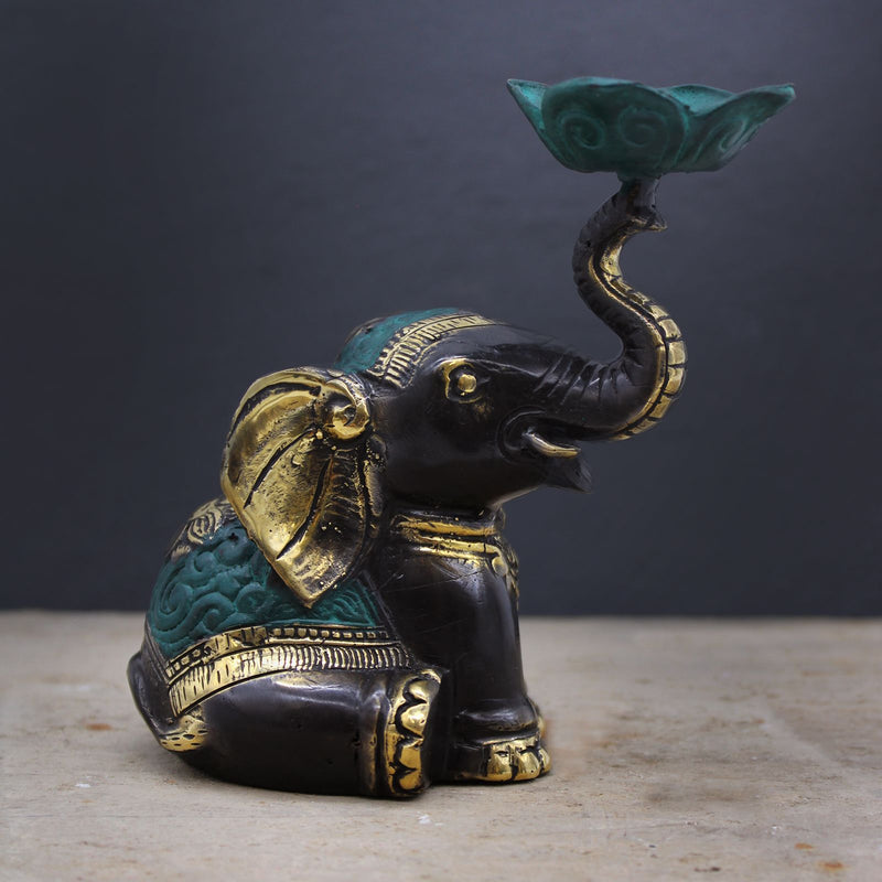 Medium Elephant Candle / Incense Holder product image