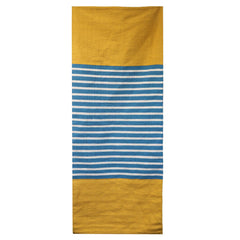 Indian Cotton Rug - 70x170cm - Yellow/ Blue product image 3