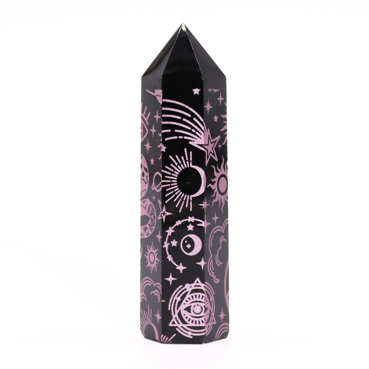 Black Obsidian Point - Mystic Story - Rose Pink - product image 2