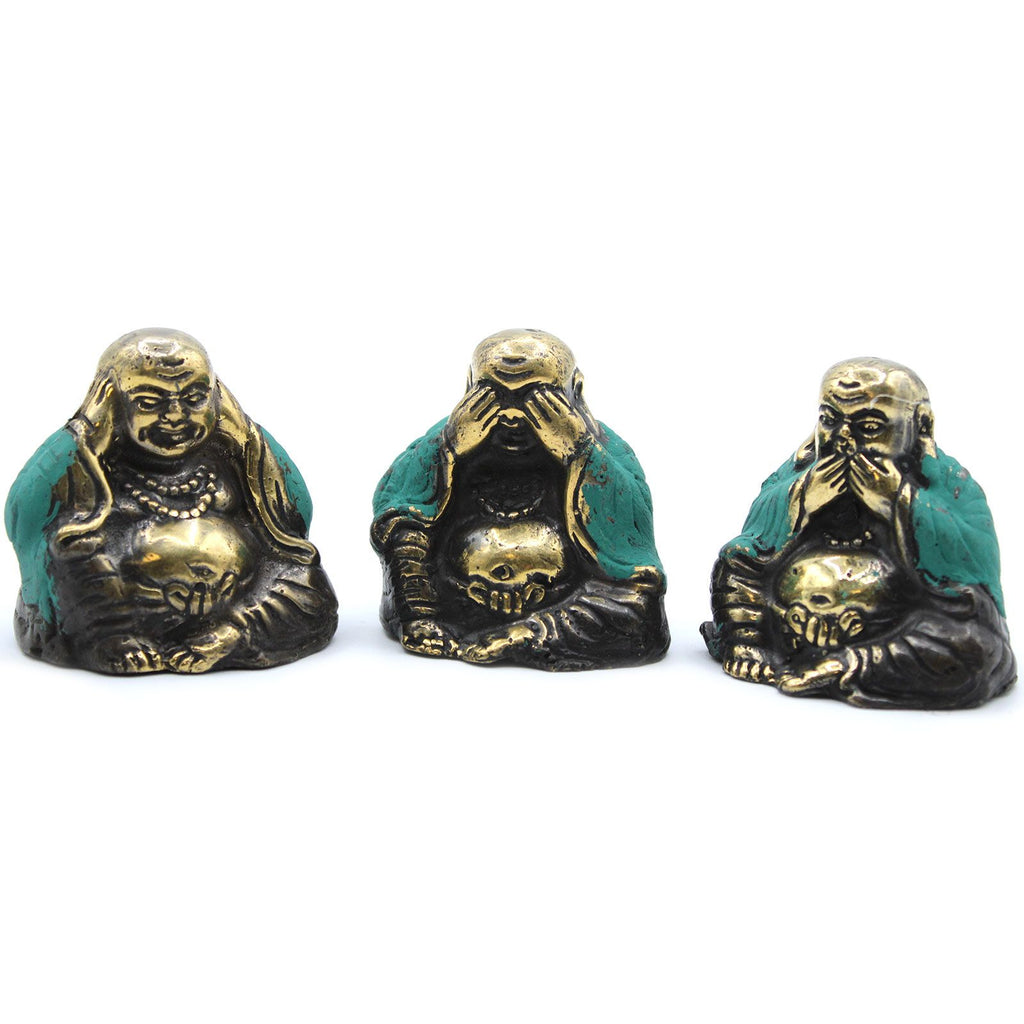 Set of 3 - See No Evil etc - Buddha product image 3