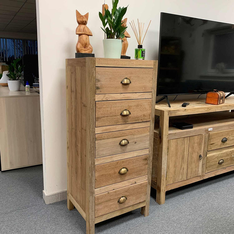 Tall set of 5 Draws - Recycled Wood product image