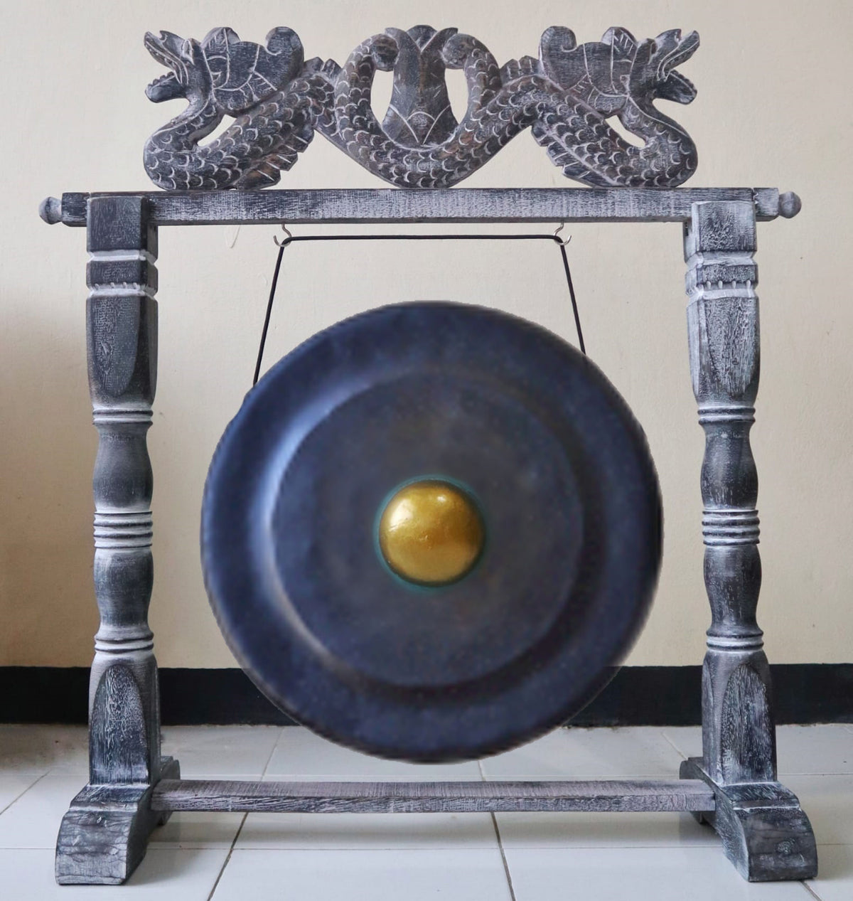 Medium Gong in Stand - 35cm - Black product image