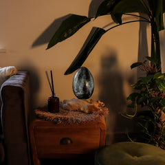 DriftGlow Lamp Crackle Lava Egg Shade - Grey product image 4