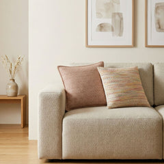 Classic Cushion Cover - Burgundy Squares - 45x45cm product image