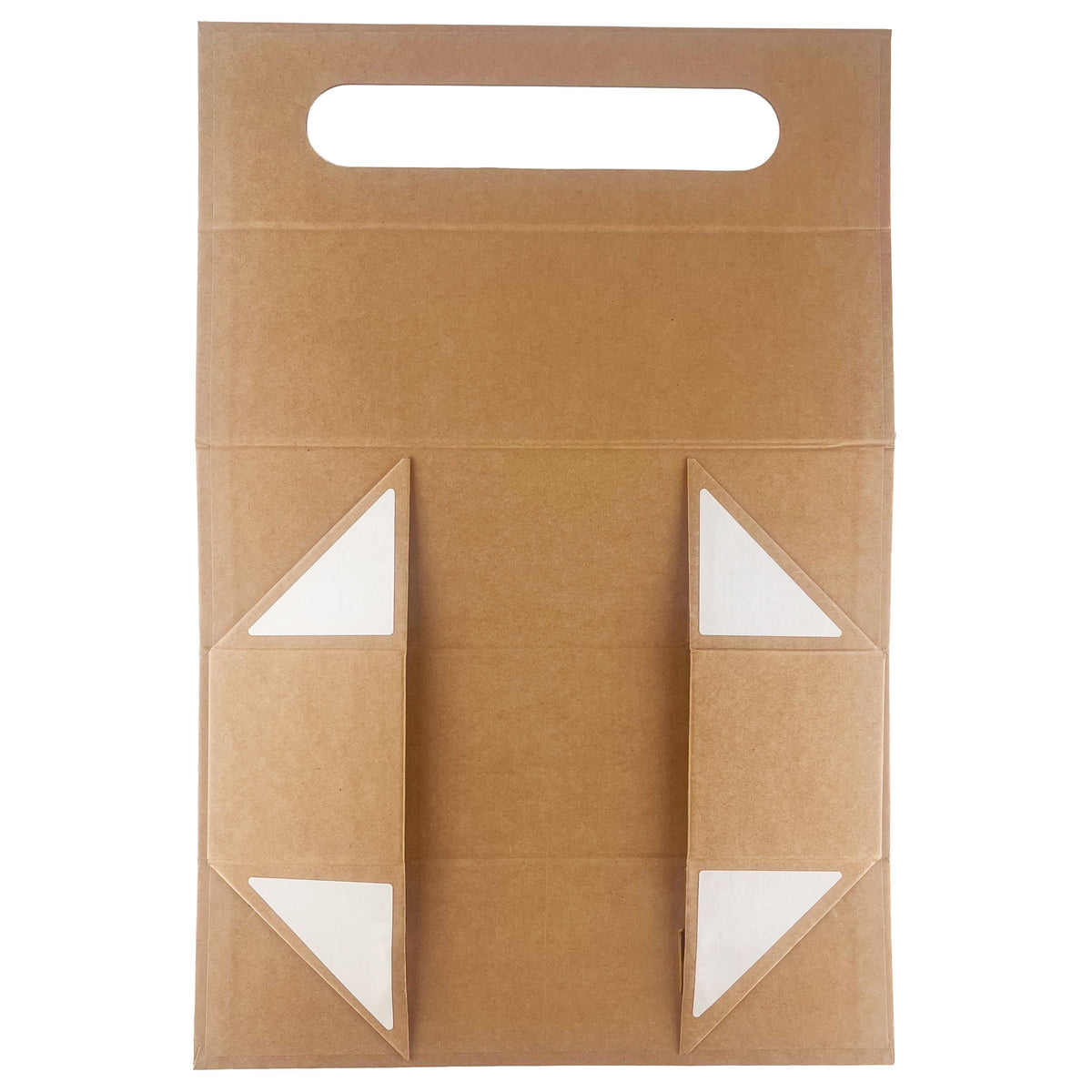 Flat Pack Gift Box - Wine Box Shape (33.5x10x10.5cm) - Brown Craft - product image 3
