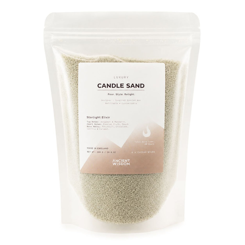 Fragranced Candle Sand - White - Starlight Elixir - 300g - product image 3