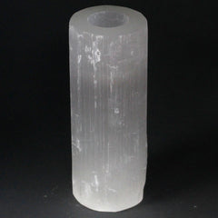Selenite Cylinder Candle Holder - 20 cm product image