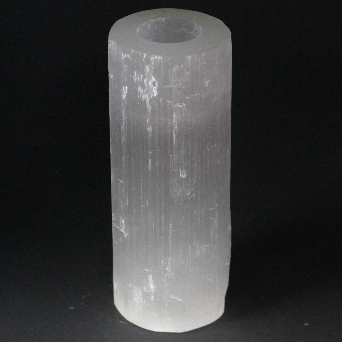 Selenite Cylinder Candle Holder - 20 cm product image