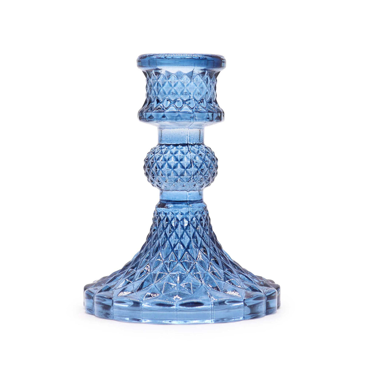 Vintage Dinner Candle Holder - Royal Blue product image