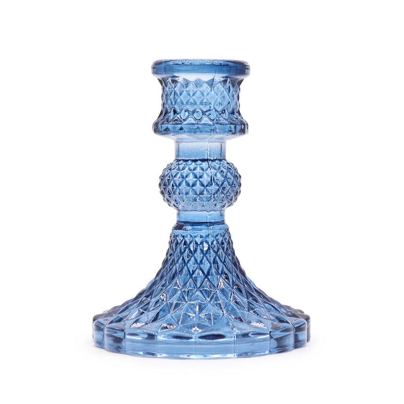 Vintage Dinner Candle Holder - Royal Blue product image