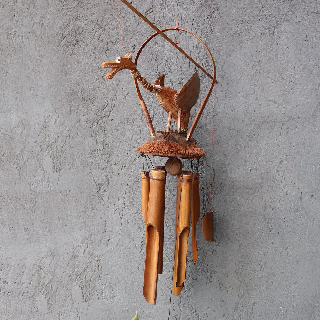 Bamboo Windchime - Natural finish - Coconut Dragon product image 2