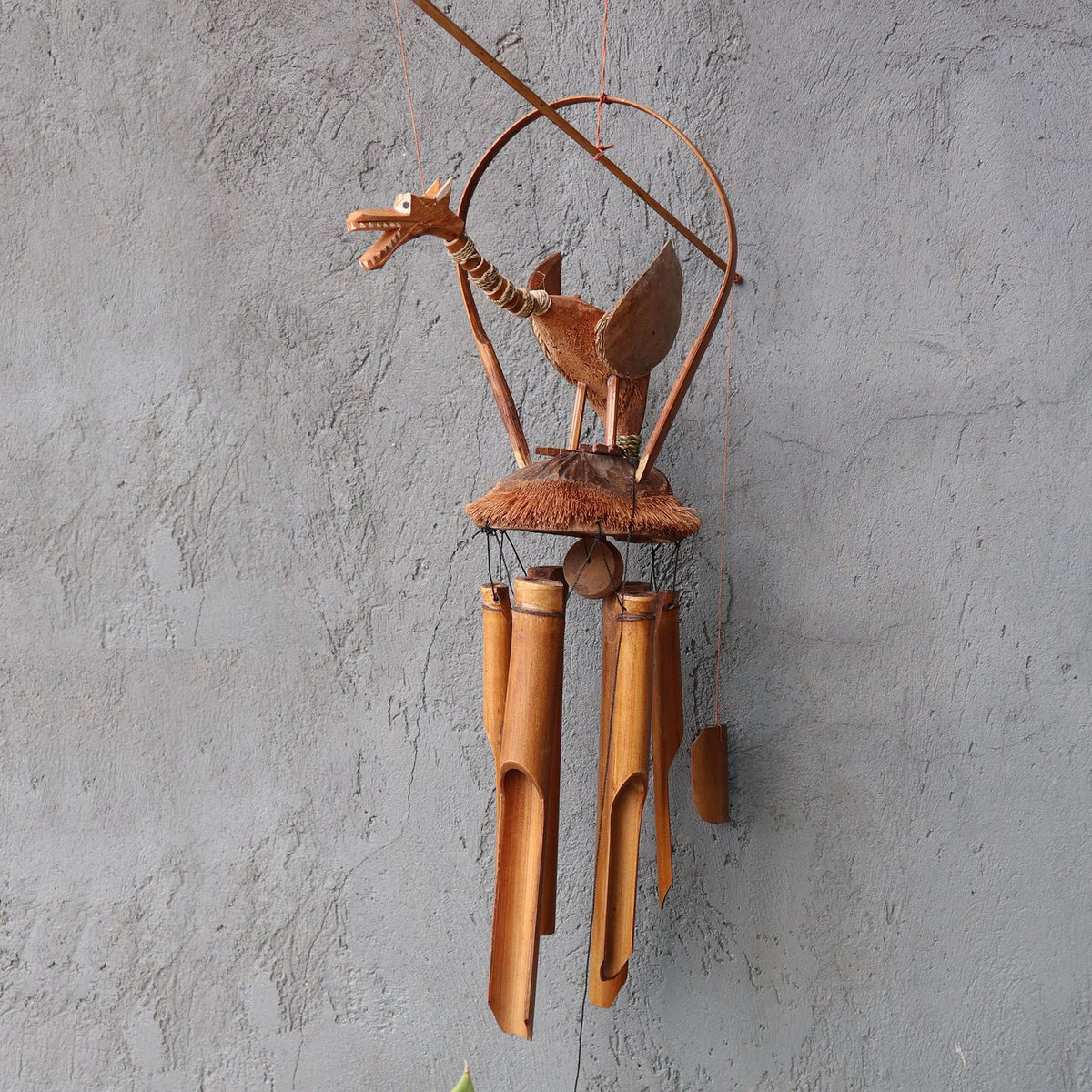 Bamboo Windchime - Natural finish - Coconut Dragon product image 2