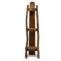 Natural Teak Corner Unit 3 Shelves - 90cm high product image