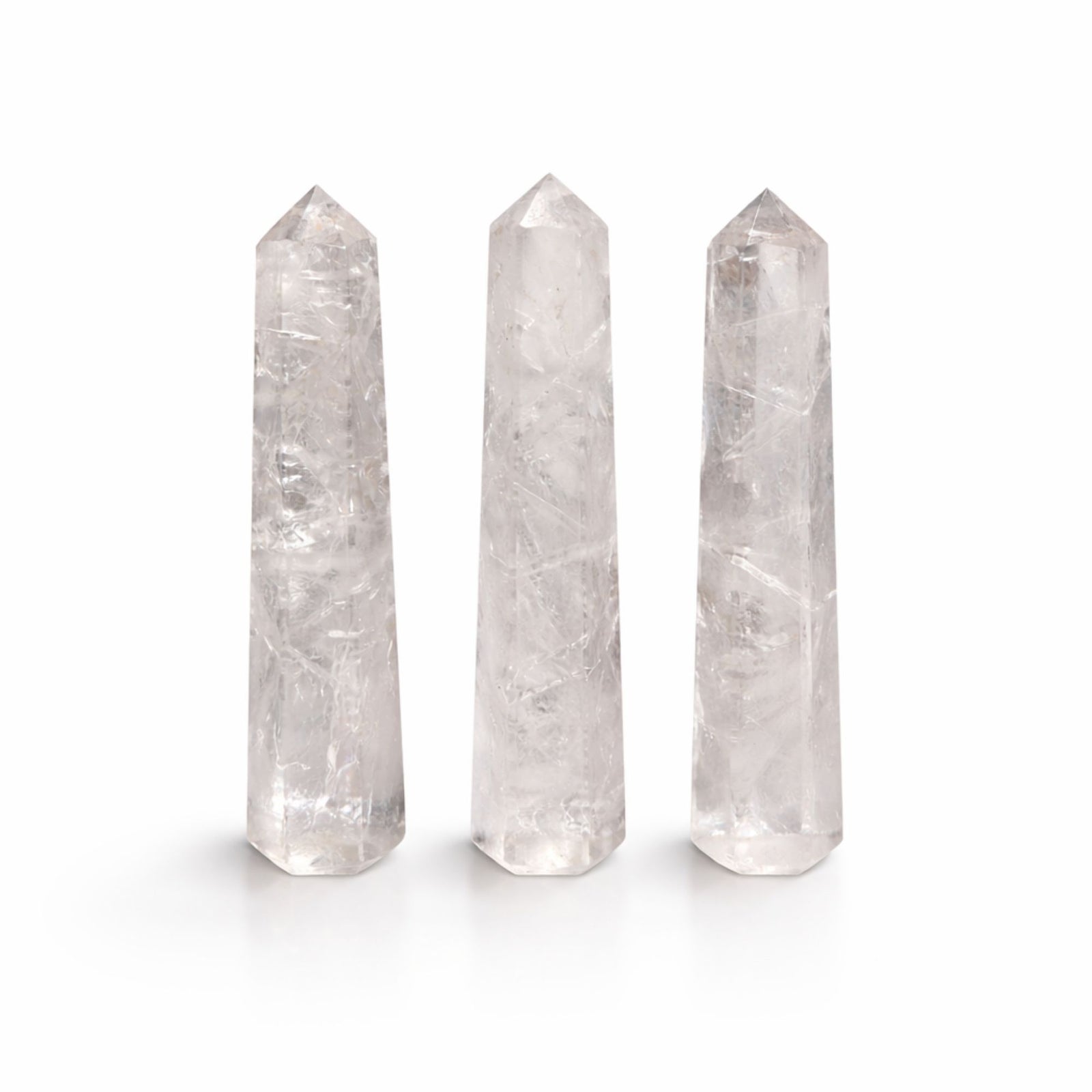 Gemstone Six Face Obelisk Point approx 11cm - Clear Quartz product image