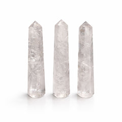 Gemstone Six Face Obelisk Point approx 11cm - Clear Quartz product image