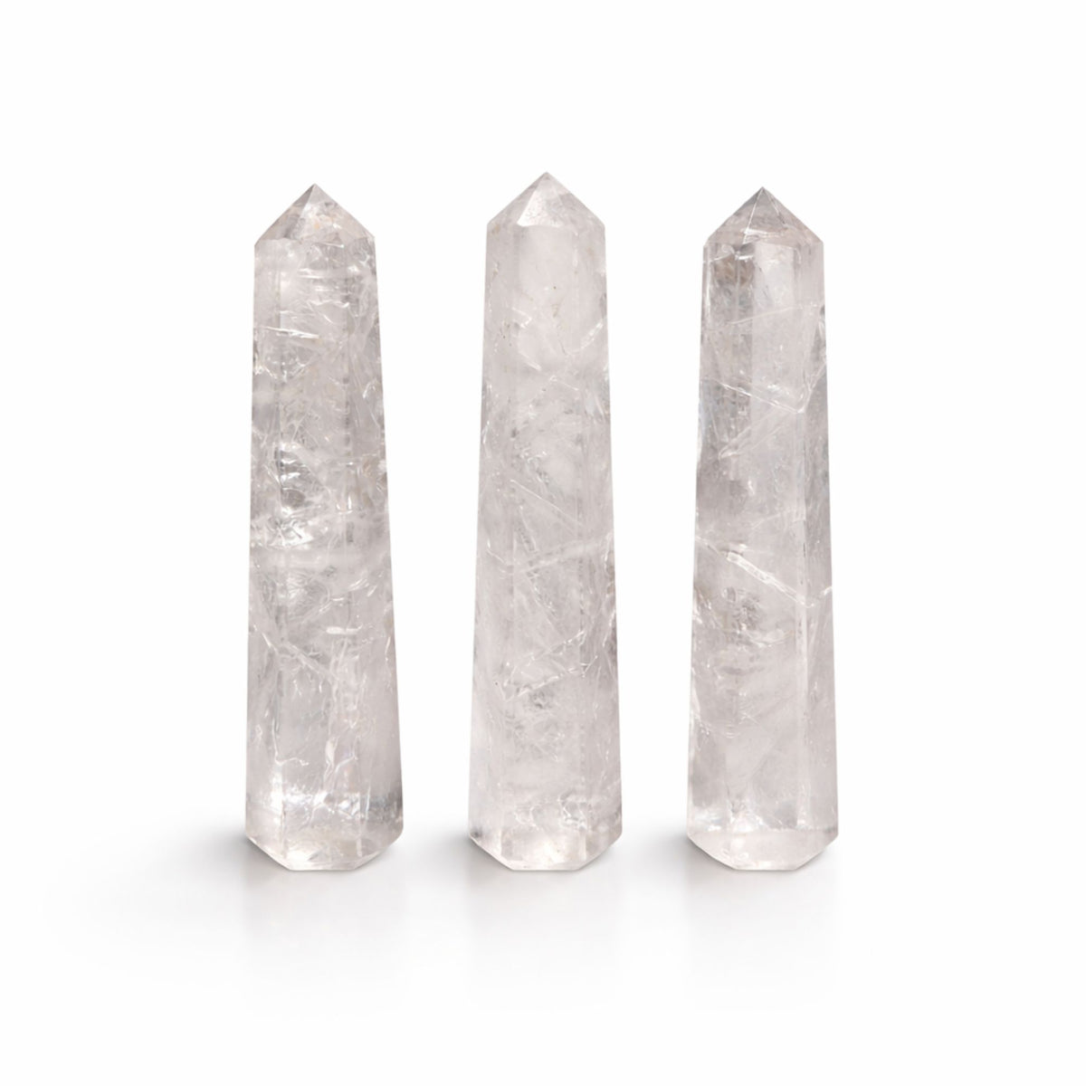 Gemstone Six Face Obelisk Point approx 11cm - Clear Quartz product image