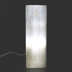 Selenite Block Lamp 25cm - Chakra Lamp product image 2