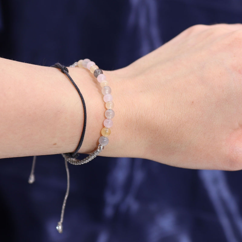 Zodiac Crystal Candle with Gemstone Bracelet - Gemini product image
