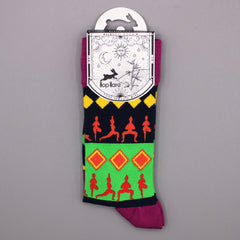 Hop Hare Bamboo Socks M/L - Yoga Poses product image 2