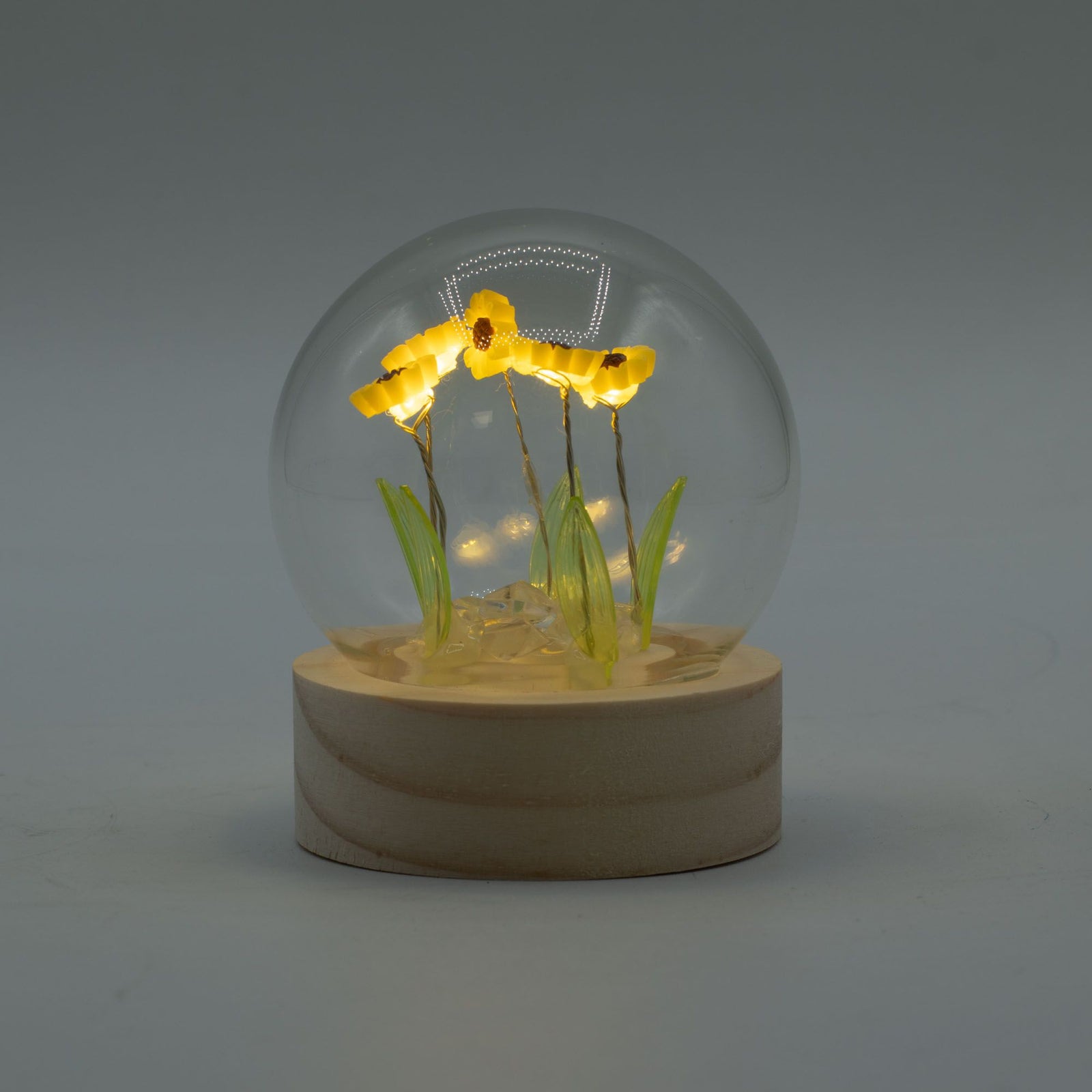 Floral Glow Garden Dome - 5 Sunflowers - LED Battery product image