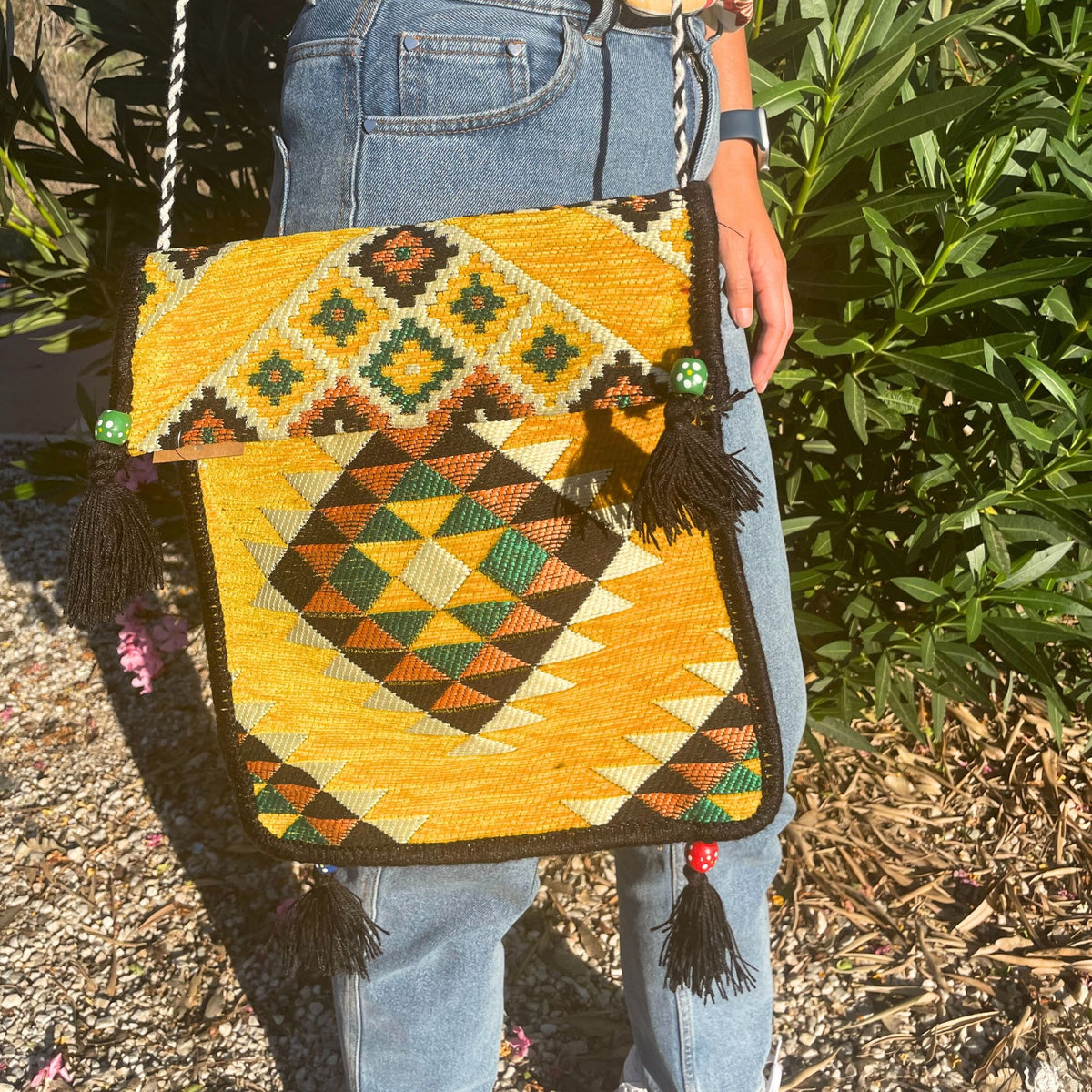 Yellow Kilim Messenger Festival Bag product image 2