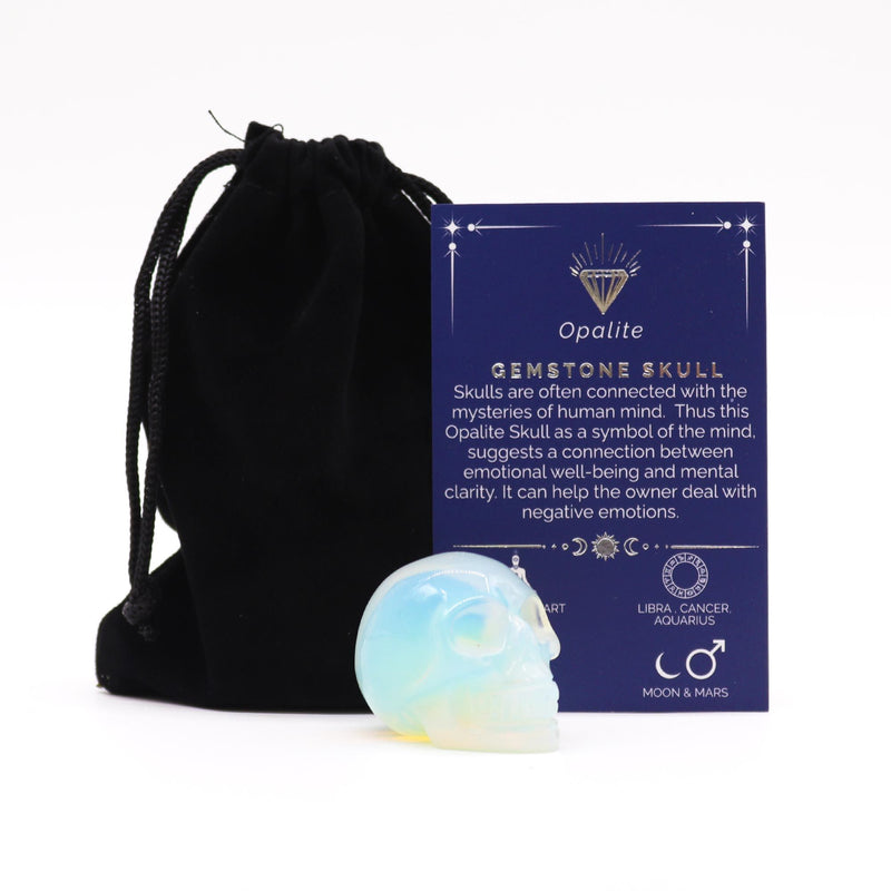 Gemstone Small Skull - Opalite product image