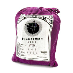 Yoga and Festival Pants - Thai Fisherman Mandala Mantra on Purple product image 2