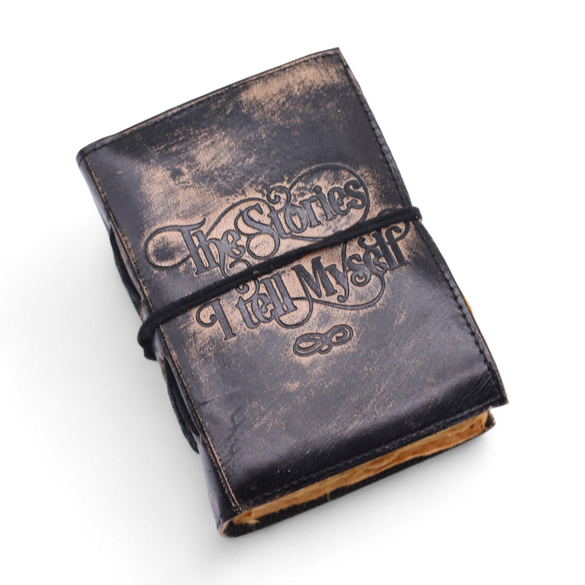 Fat Deckled Edge Leather Notebooks (5x3.5") - The Stories I Tell Myself product image 3