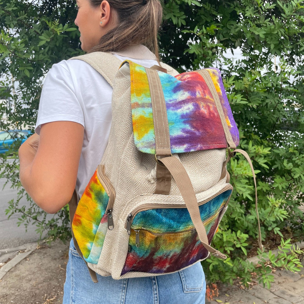 Tiedye Hemp Large Square Backpack - product image 5