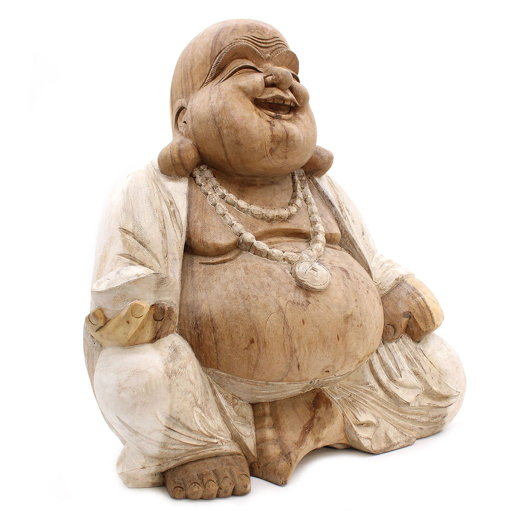 Happy Buddha - Whitewash 50cm product image 2