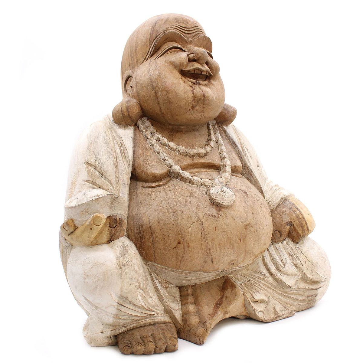Happy Buddha - Whitewash 50cm product image 2