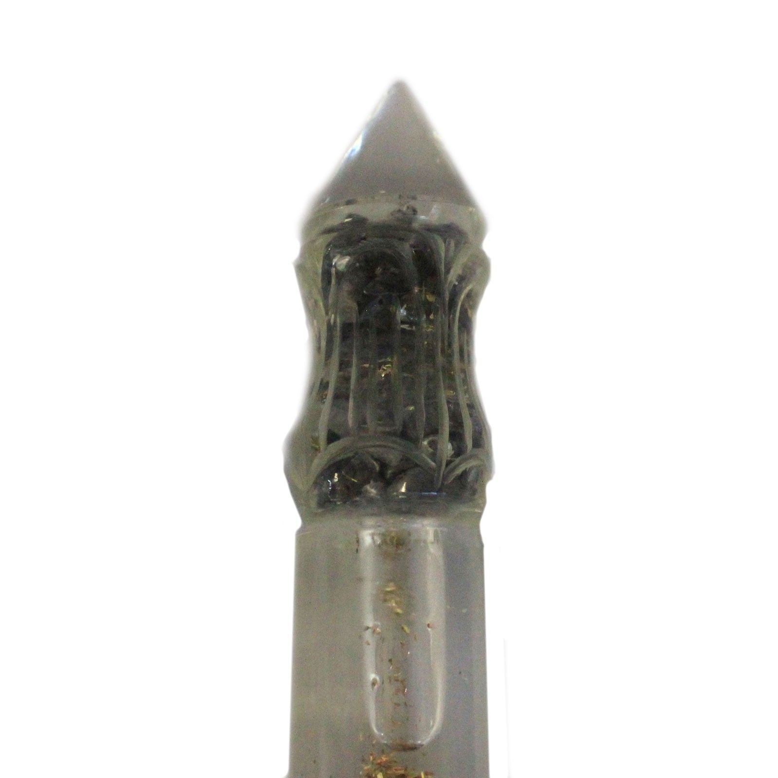 Orgonite Water Wand Carved with Copper & Gemchips product image