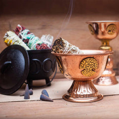 Copper Ritual Goblet with Tree of Life 10x15cm product image 4