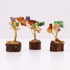 Mini Gemstone Tree On Wood Base - Multi Stones (15 stones) product image 5