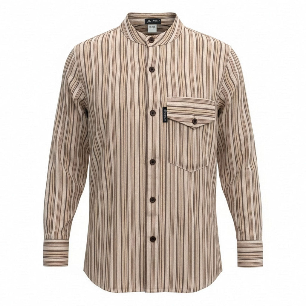 Nomad Sari Grandad Shirt - Brown Beige - XL product image 4