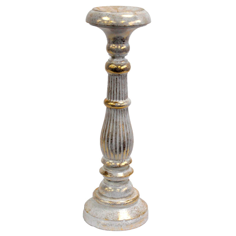 Large Candle Stand - White Gold product image