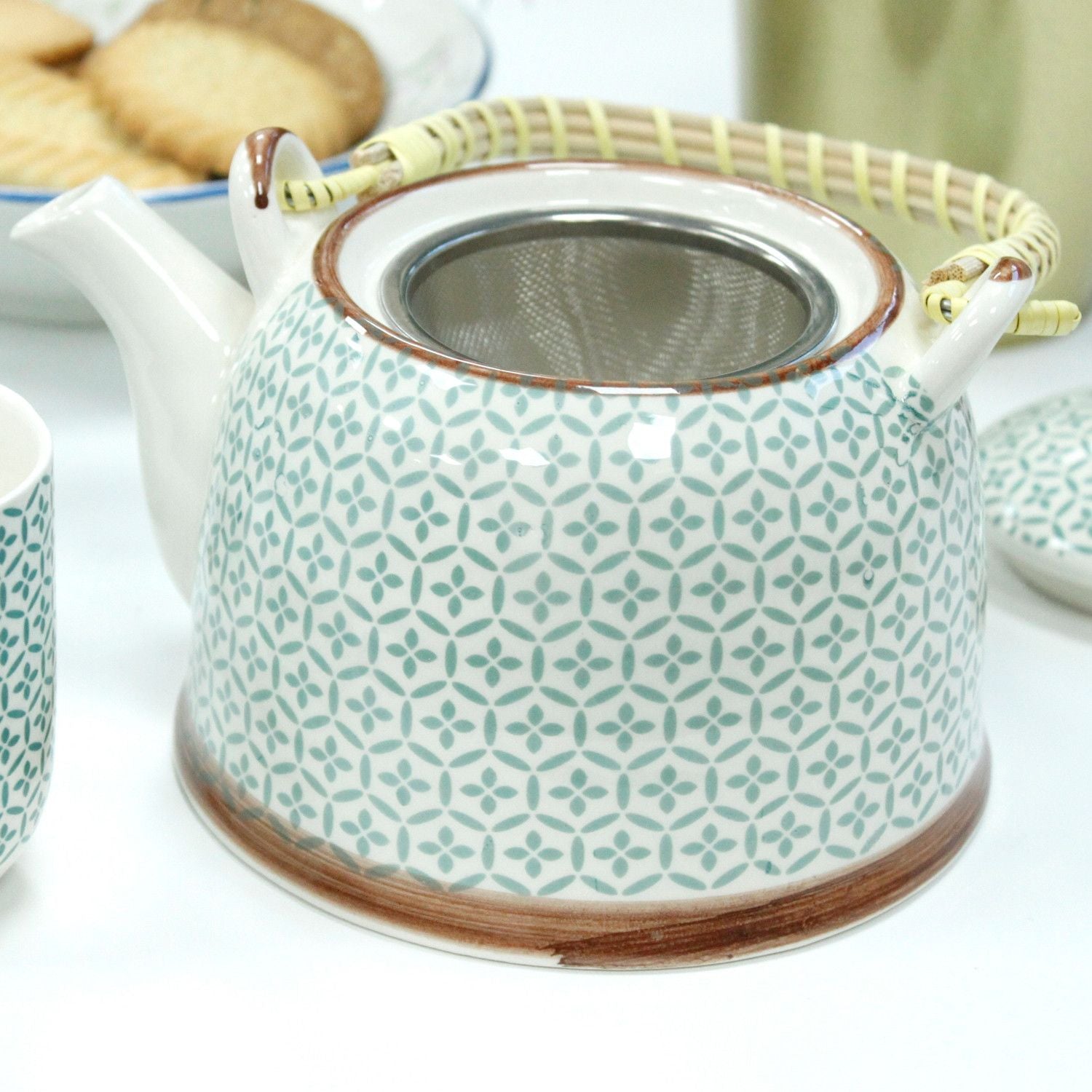 Herbal Teapot Set - Green Mosaic product image