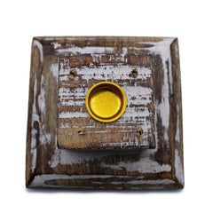 White Washed Incense Holder - Smoke Tower product image 3