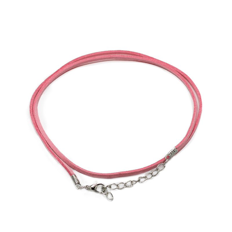 Faux Leather Pendant Cord - 2.5mm x 55cm - Pink A064 product image