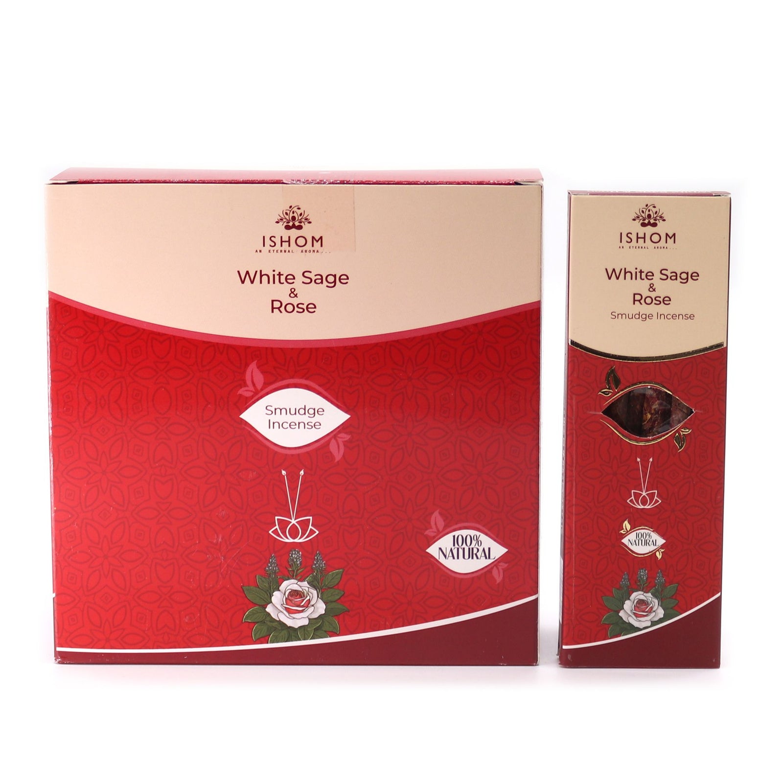 Ishom Smudge Incense - White Sage & Rose product image