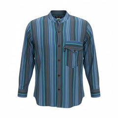 Nomad Sari Grandad Shirt - Turquoise - Medium product image 4
