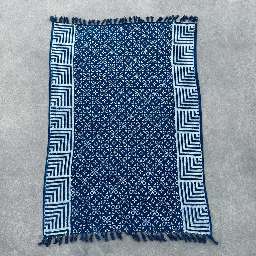 Handmade Indigo Throw - 170x120cm - Kasba Tiles product image 2