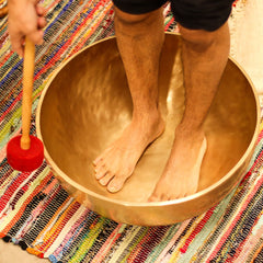 Plain - Huge Vibrational Feet Standing Bowl - 50x20cm - 10.7kg product image 5