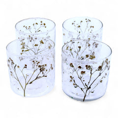 Natural Floral Glass - Straight Candle Holder - Margarita - (8x8cm) product image 8