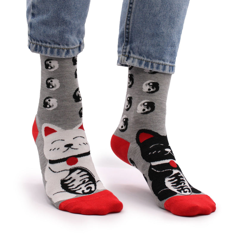 Hop Hare Bamboo Socks S/M - Lucky Cats product image