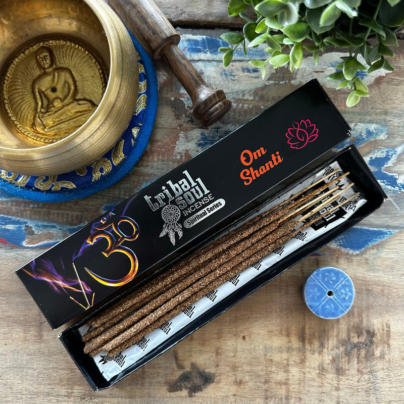Tribal Soul Spiritual Incense Sticks and Ceramic Holder - Ohm Shanti product image