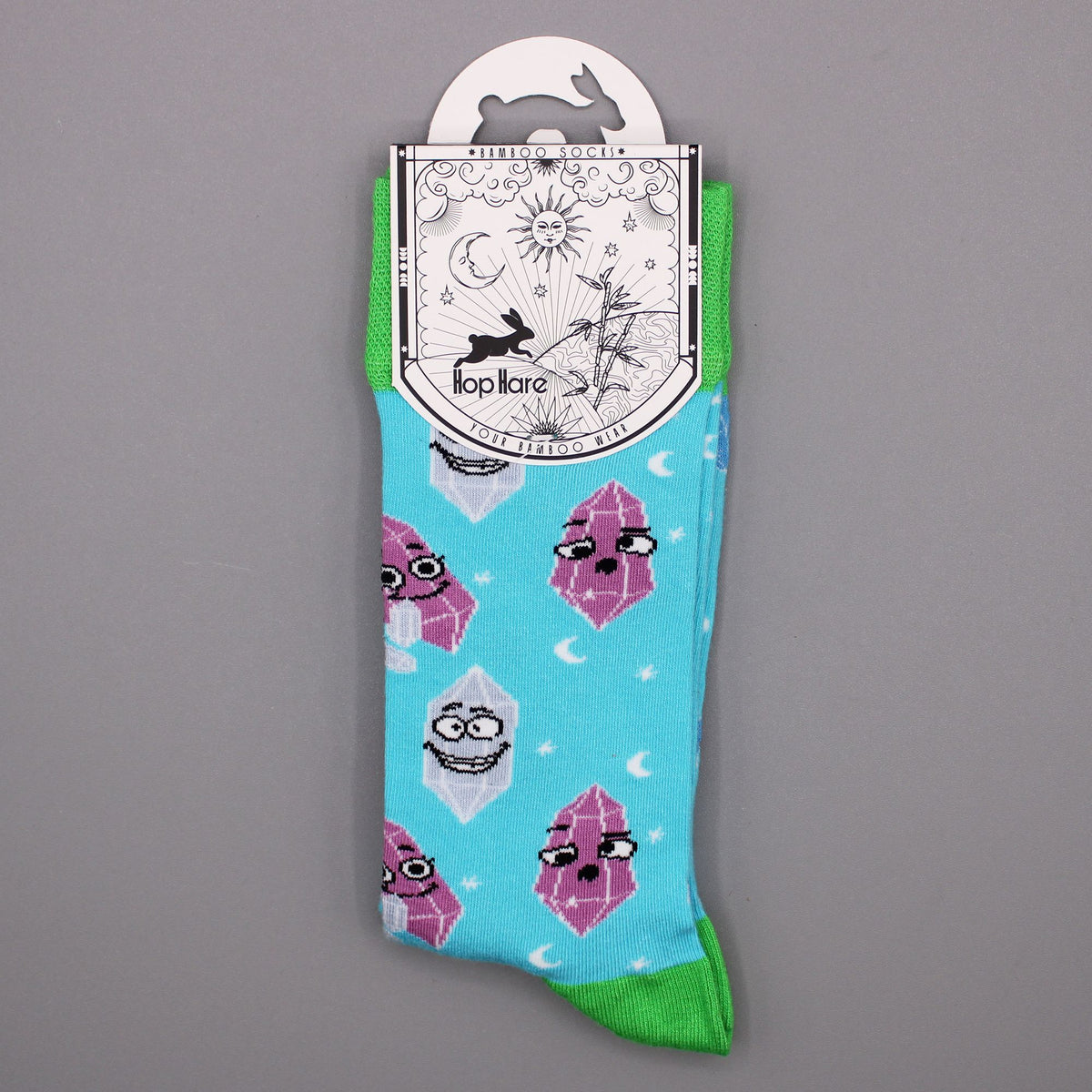 Hop Hare Bamboo Socks S/M - Lucky Gemstones product image 3