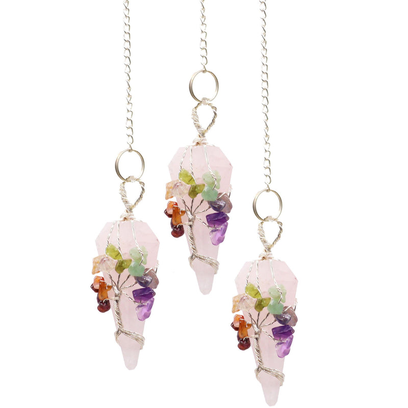 Magic Pendulum - Seven Chakra - Rose Quartz product image