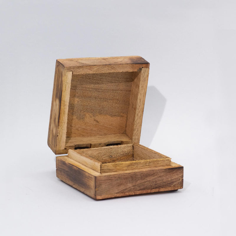 Hop Hare Small Enameled Square Box - Wolf & Moon product image